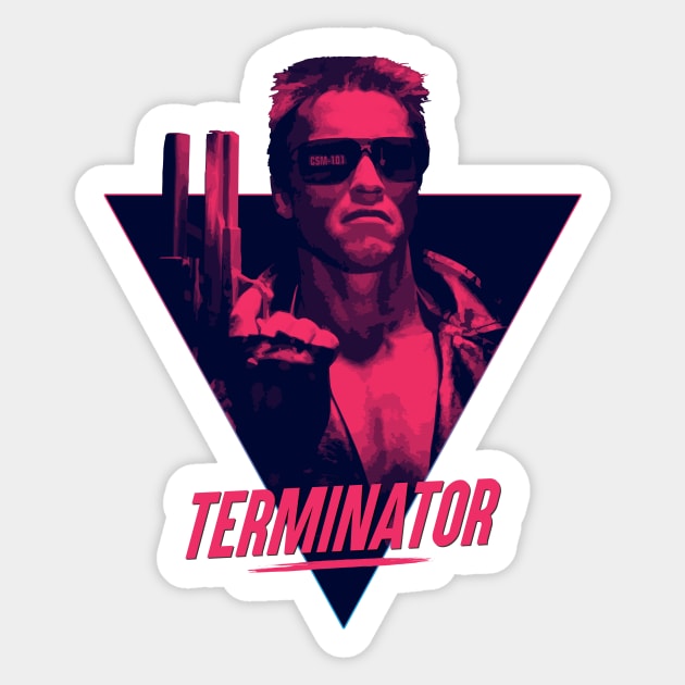 Terminator 80s Sticker by TheSnowWatch